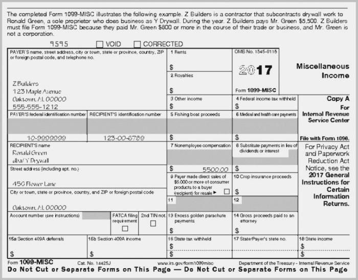 Printable 1099 Form Download Form Resume Examples