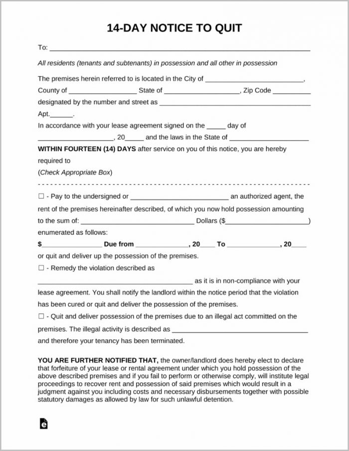 14 Day Eviction Notice Template Alberta 14 Day Eviction Notice Template Alberta