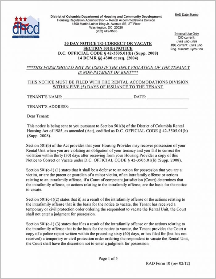 30 Day Eviction Notice Template Ohio 30 Day Eviction Notice Template Ohio