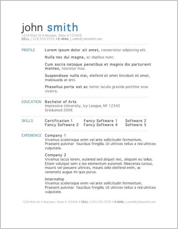 50 Free Microsoft Word Resume Templates For Download 50 Free Microsoft Word Resume Templates For Download
