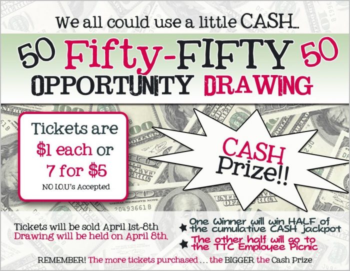50.50 Raffle Ticket Template 50.50 Raffle Ticket Template