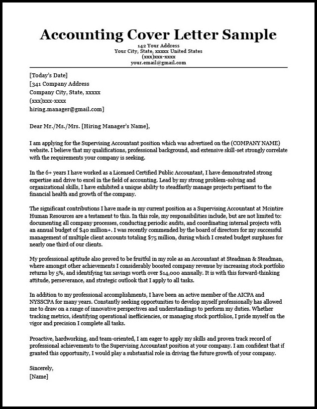 Accounting Resumes And Cover Letters Accounting Resumes And Cover Letters