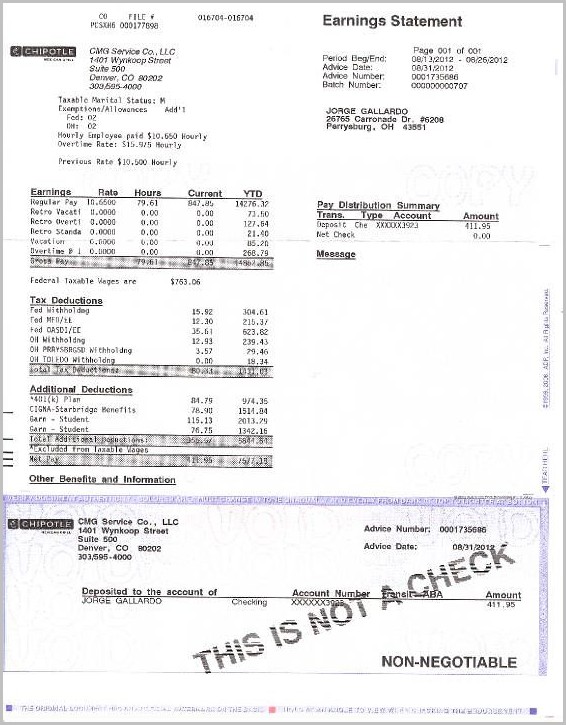 Adp Pay Stub Template Pdf Adp Pay Stub Template Pdf