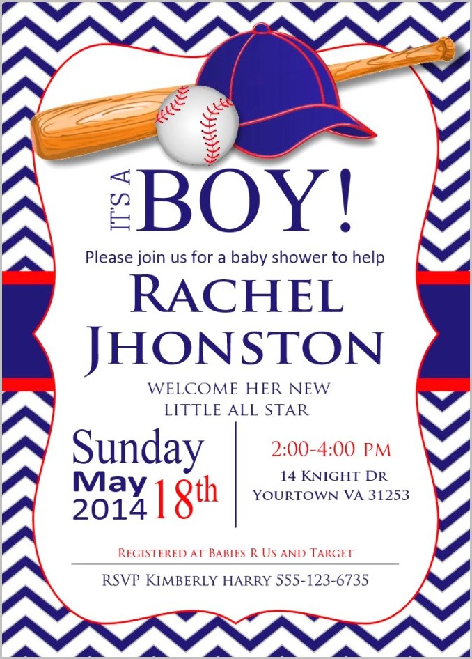 All Star Baby Shower Invitation Template All Star Baby Shower Invitation Template