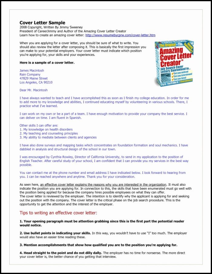 Amazing Cover Letter Creator Download Amazing Cover Letter Creator Download