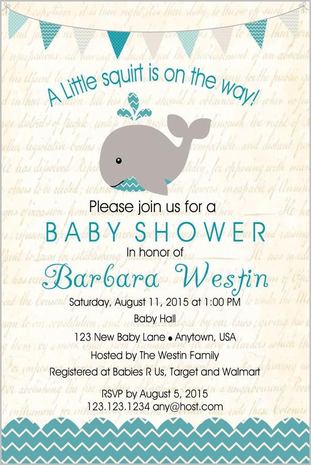 Baby Shower Invitation Template For Boy Baby Shower Invitation Template For Boy