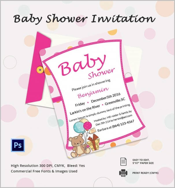 Baby Shower Invitation Template Publisher Baby Shower Invitation Template Publisher