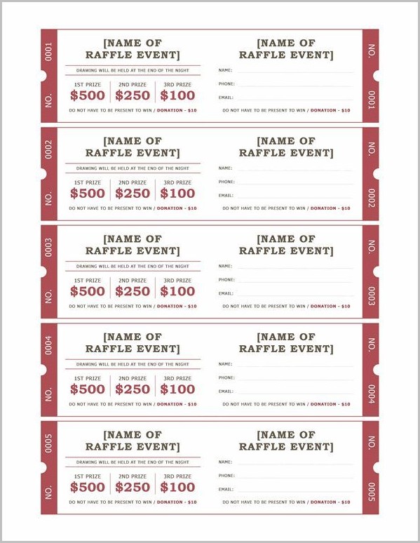 Basket Raffle Ticket Template Basket Raffle Ticket Template