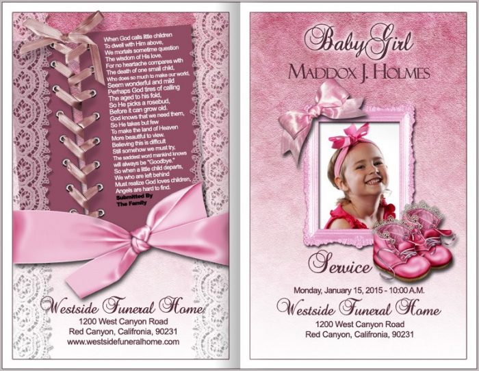 Bi Fold Funeral Program Template Bi Fold Funeral Program Template