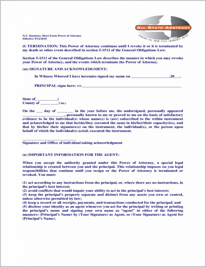 Blumberg Durable Power Of Attorney Form Blumberg Durable Power Of Attorney Form