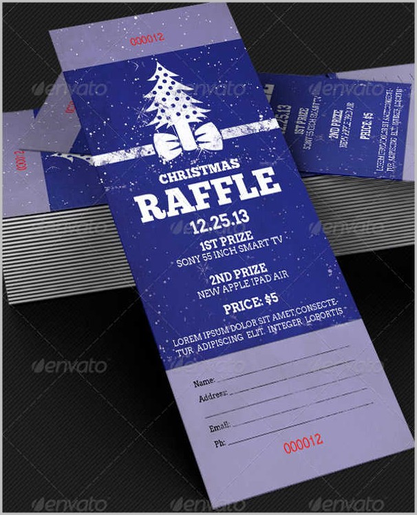 Christmas Raffle Ticket Template Christmas Raffle Ticket Template