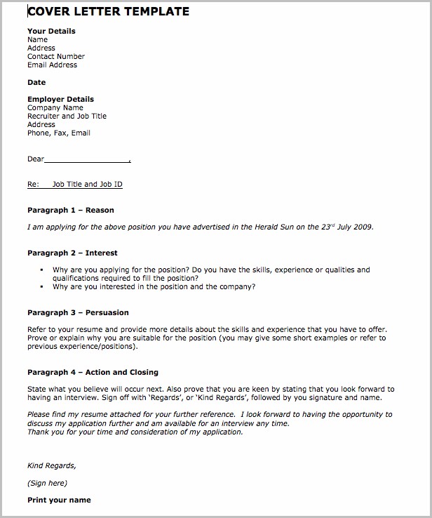Cover Letter For Job Template Doc Cover Letter For Job Template Doc