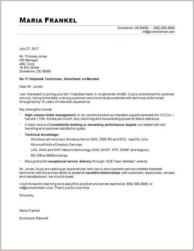 Cover Letter Samples For Resume It Jobs Cover Letter Samples For Resume It Jobs