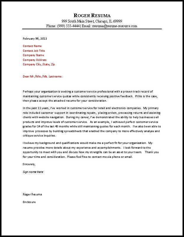 Customer Service Resumes And Cover Letters Customer Service Resumes And Cover Letters