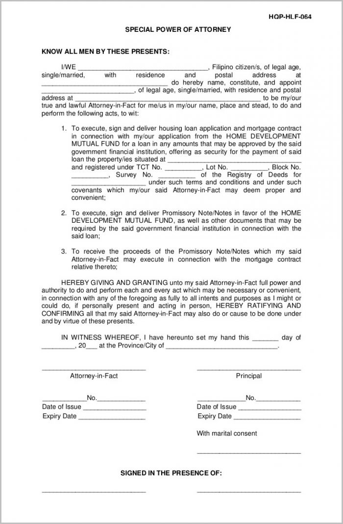Durable Power Of Attorney Form Durable Power Of Attorney Form