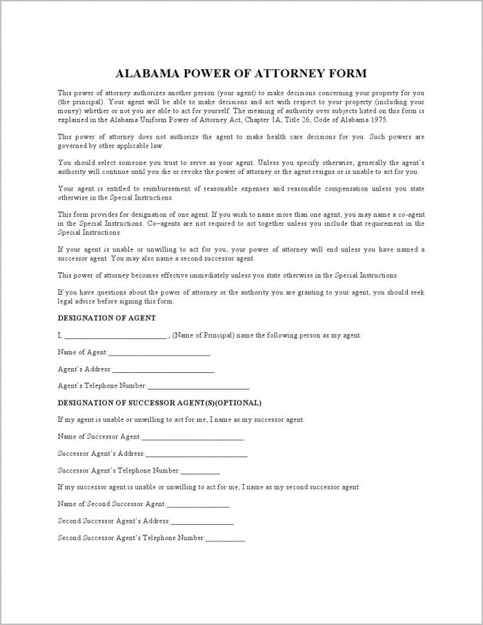 Durable Power Of Attorney Form Delaware Durable Power Of Attorney Form Delaware
