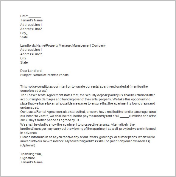 Eviction Notice From Landlord To Tenant Template Eviction Notice From Landlord To Tenant Template