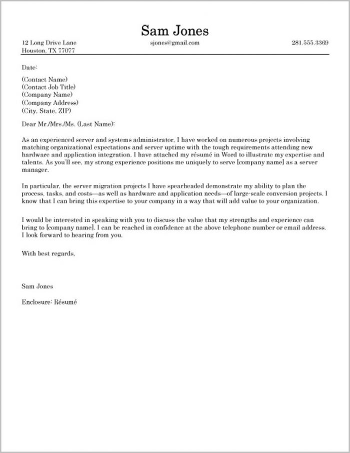 Examples Of Good Resume Cover Letters Examples Of Good Resume Cover Letters