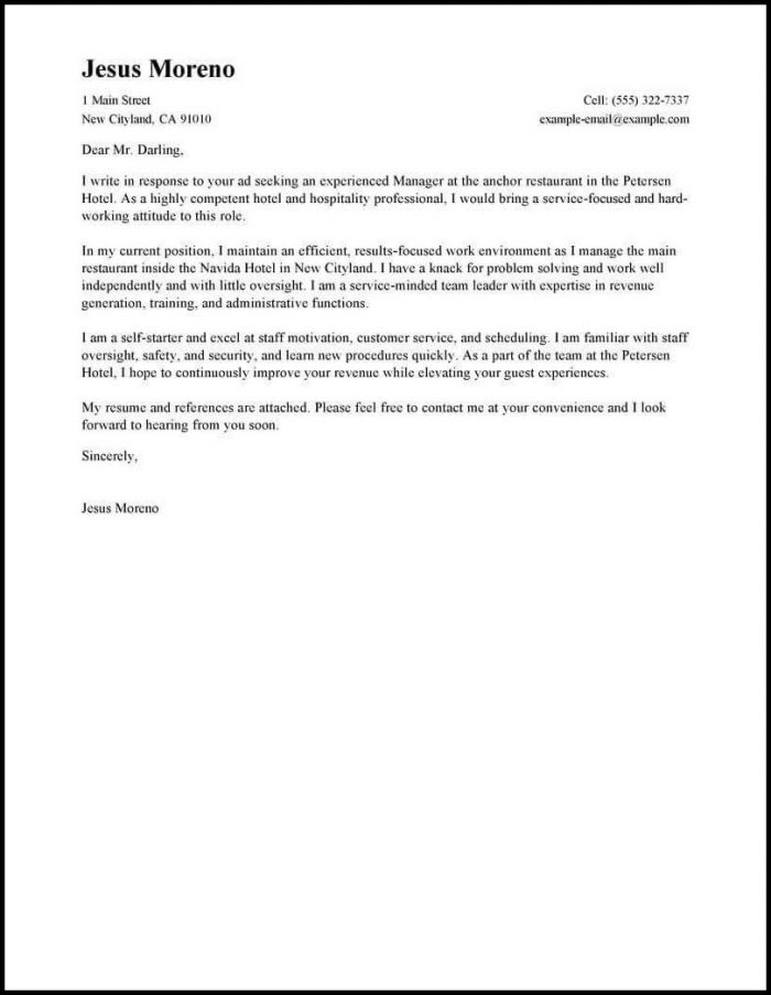 Examples Of Good Resumes And Cover Letters Examples Of Good Resumes And Cover Letters
