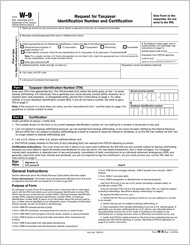 Fillable Pdf Version Of Irs W 9 Form Fillable Pdf Version Of Irs W 9 Form
