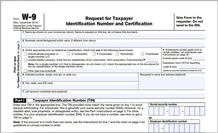 Fillable W 9 Form Download Fillable W 9 Form Download