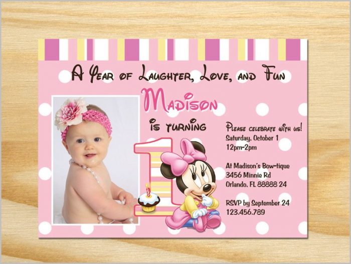 Free 1st Birthday Invitation Templates Printable Free 1st Birthday Invitation Templates Printable
