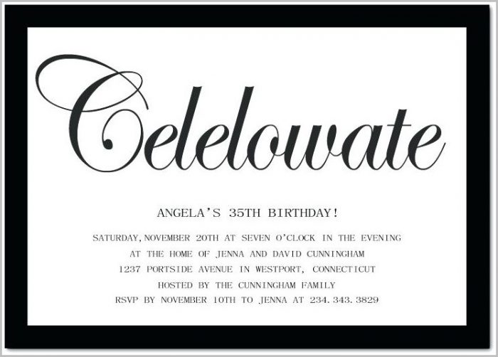 Free 35th Birthday Invitation Templates Free 35th Birthday Invitation Templates