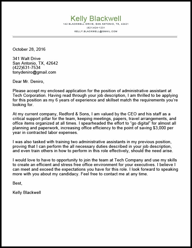 Free Cover Letter Generator Free Cover Letter Generator