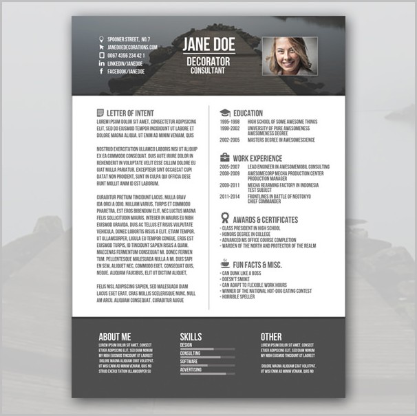 Free Creative Resume Templates Word Download Free Creative Resume Templates Word Download