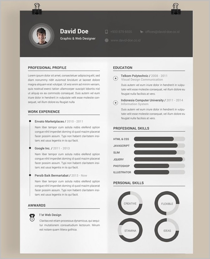 Free Creative Resume Templates Free Creative Resume Templates