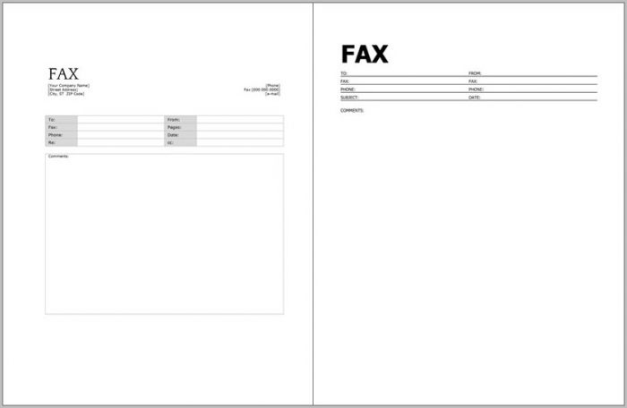 Free Fax Cover Letter Template Word Free Fax Cover Letter Template Word