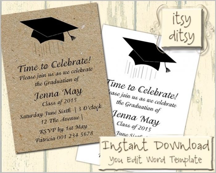 Free Graduation Invitation Templates 4x6 Free Graduation Invitation Templates 4x6