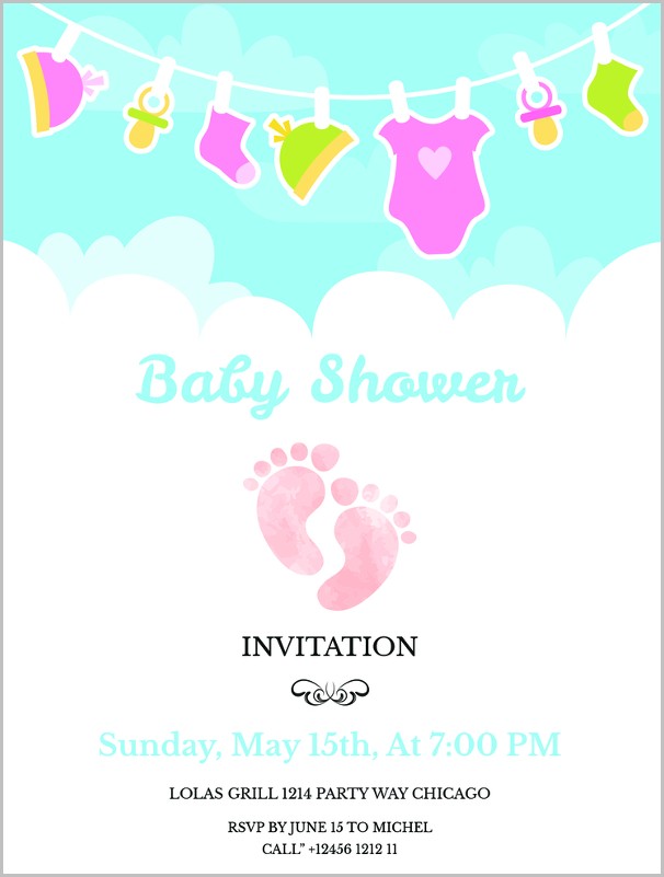 Free Invitation Templates Baby Shower Free Invitation Templates Baby Shower