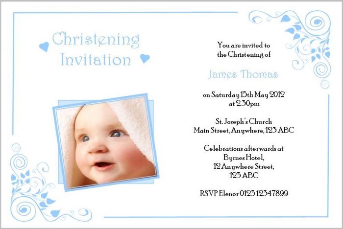 Free Invitation Templates Christening Free Invitation Templates Christening