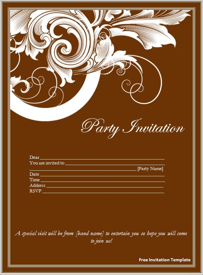 Free Invitation Templates Download Free Invitation Templates Download