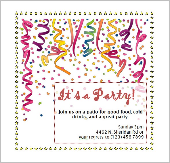 Free Invitation Templates Word Free Invitation Templates Word