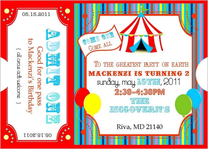 Free Invitation Ticket Template Free Invitation Ticket Template