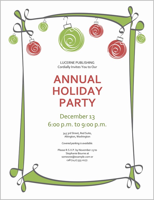 Free Printable Xmas Invitation Templates Free Printable Xmas Invitation Templates