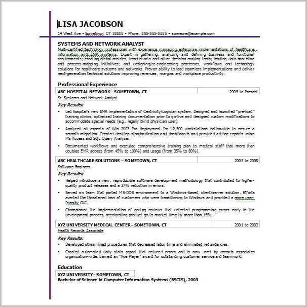 Free Resume Templates For Microsoft Word Free Resume Templates For Microsoft Word