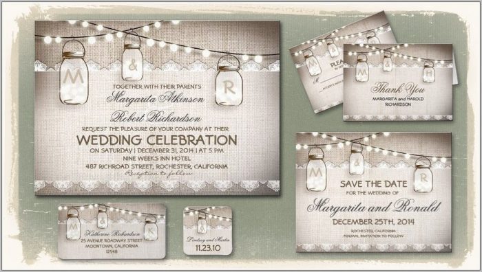 Free Wedding Invitation Templates Mason Jar Free Wedding Invitation Templates Mason Jar