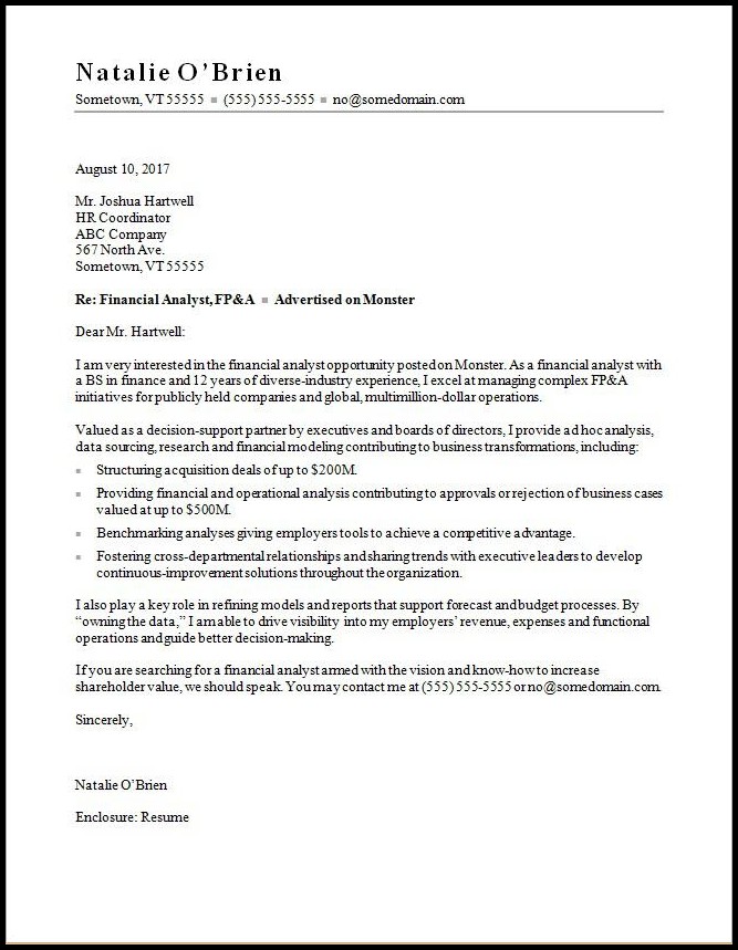 Good Resume Cover Letter Template Good Resume Cover Letter Template