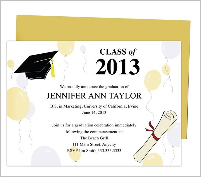 Graduation Invitation Templates With Photo Graduation Invitation Templates With Photo