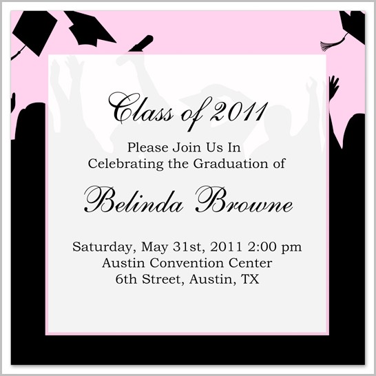 Graduation Invitation Templates Word Graduation Invitation Templates Word