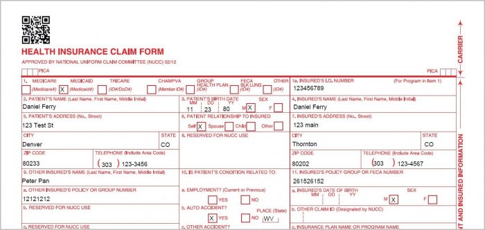 Hcfa 1500 Form Pdf Fillable Hcfa 1500 Form Pdf Fillable