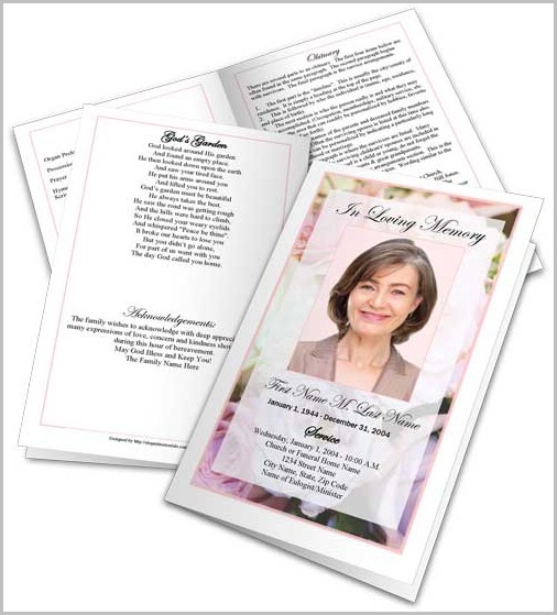 How To Create Funeral Program Template How To Create Funeral Program Template