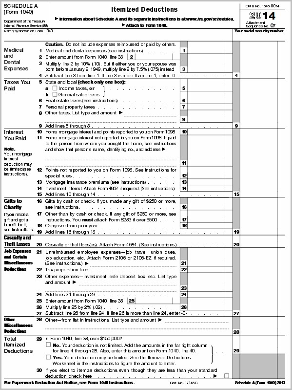 Irs Form 1040 Medical Deductions Irs Form 1040 Medical Deductions