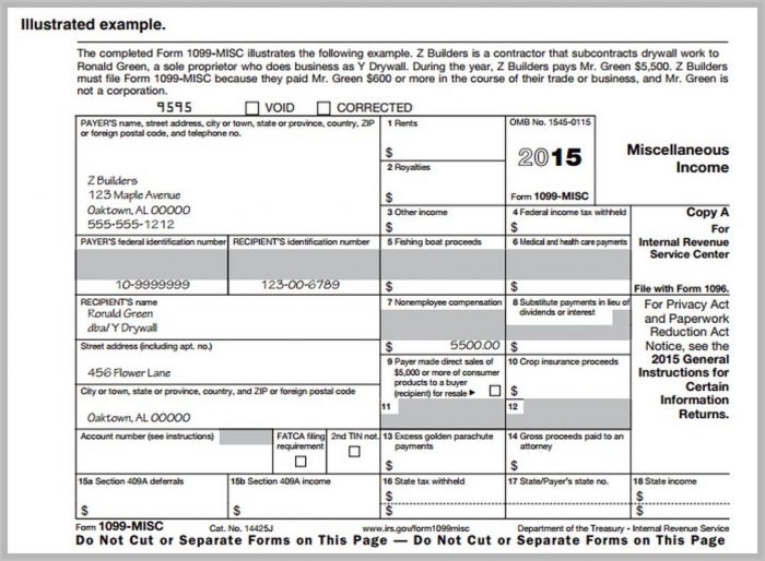 Irs Tax Form 1099 Misc 2016 Irs Tax Form 1099 Misc 2016