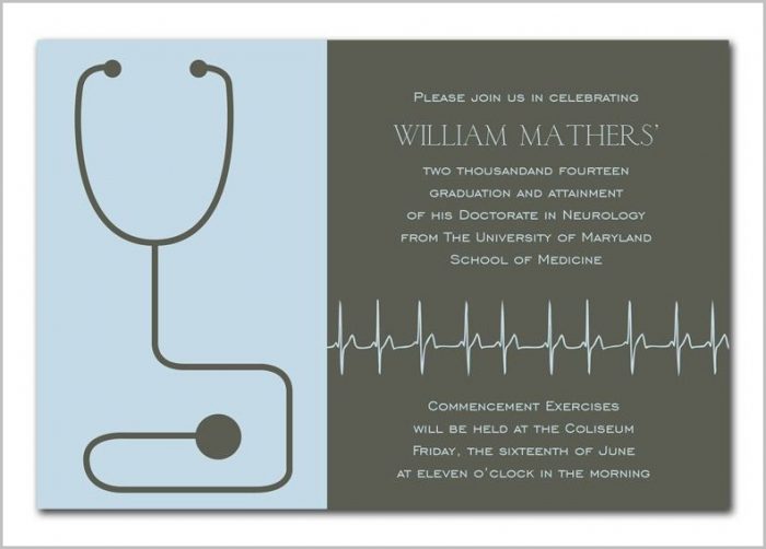 Medical Graduation Invitation Templates Medical Graduation Invitation Templates