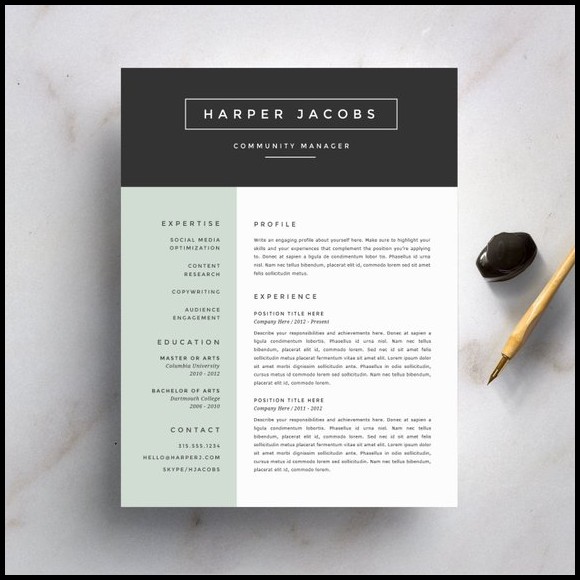 Modern Resume Cover Letter Template Modern Resume Cover Letter Template
