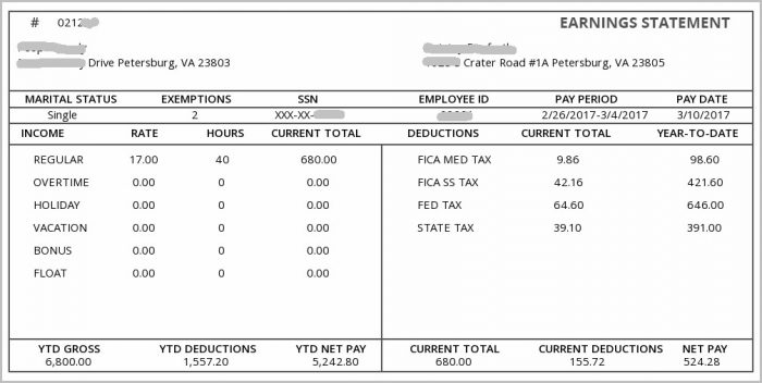 Pay Stub Template For 1099 Employee Pay Stub Template For 1099 Employee
